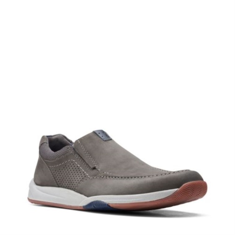Nobuk Gris Clarks Langton Paso
