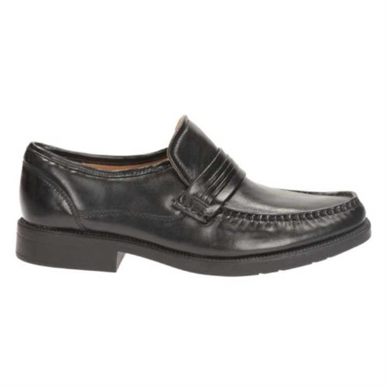 Granizo Trabajo Clarks Cuero Negro