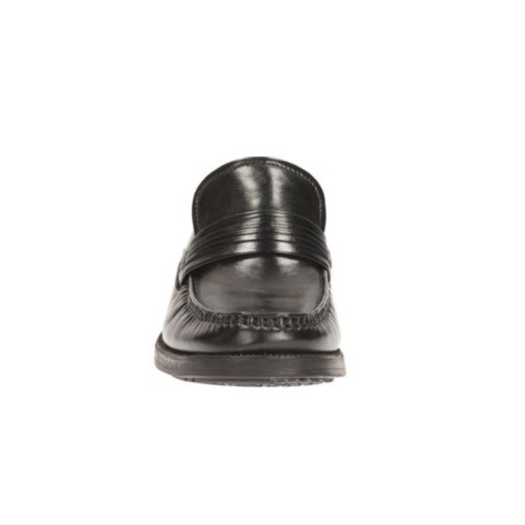 Granizo Trabajo Clarks Cuero Negro