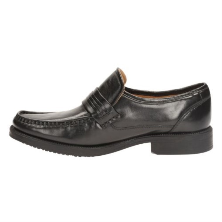 Granizo Trabajo Clarks Cuero Negro