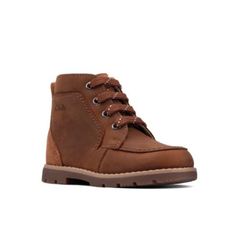 Heath Dash Fst H Ajuste Clarks Bronceado Cuero