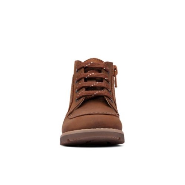Heath Dash Fst H Ajuste Clarks Bronceado Cuero