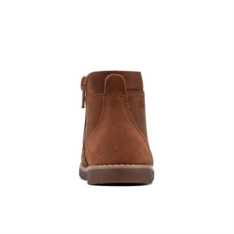Heath Dash Fst H Ajuste Clarks Bronceado Cuero