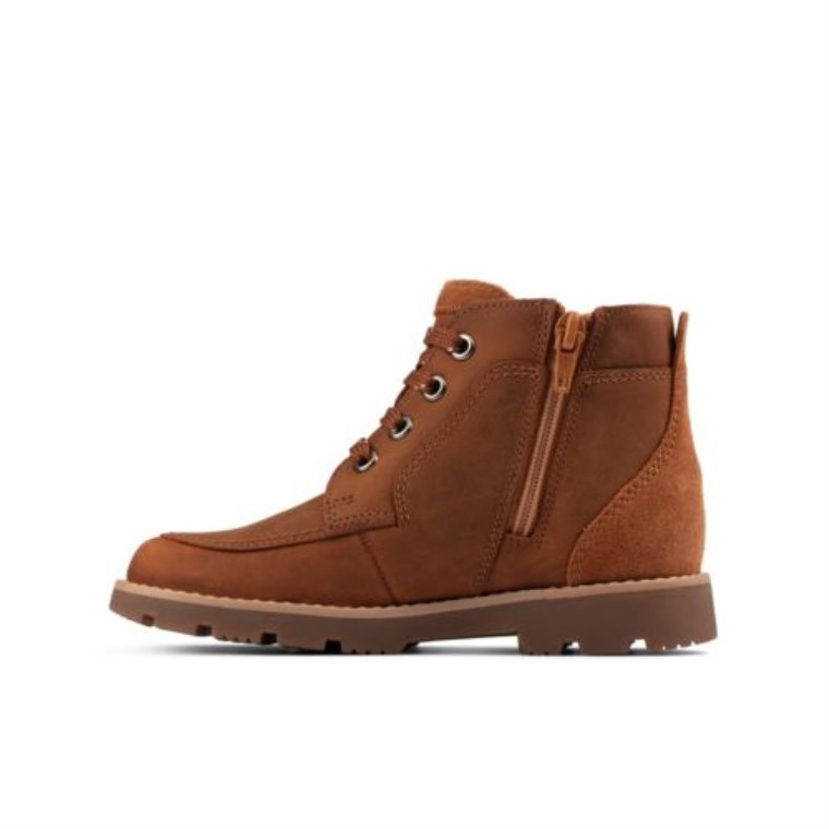 Encaje De Brezo Inf G Ajuste Bronceado Cuero Clarks