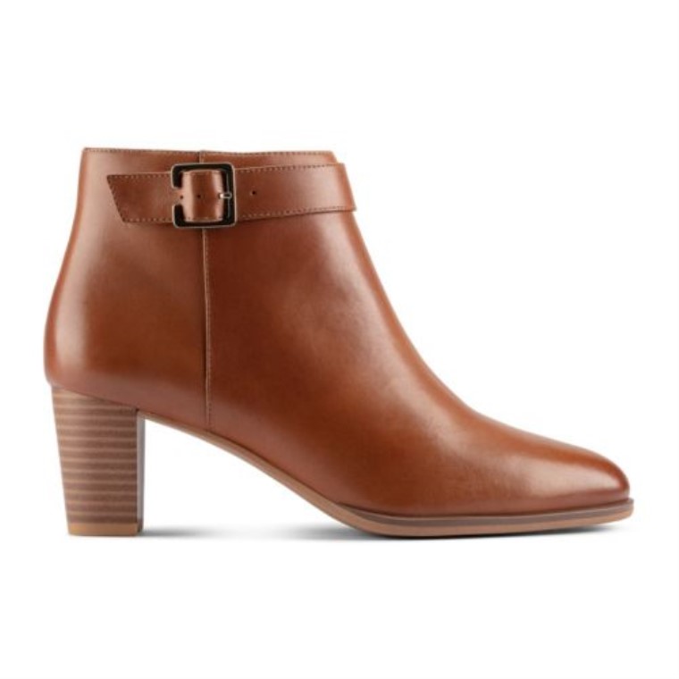 Kayl60 Botas Clarks Cuero Marron Oscuro
