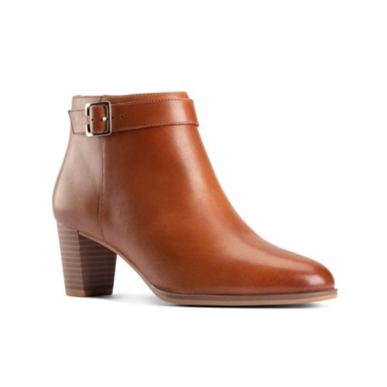 Kayl60 Botas Clarks Cuero Marron Oscuro