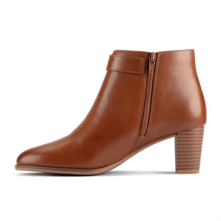 Kayl60 Botas Clarks Cuero Marron Oscuro