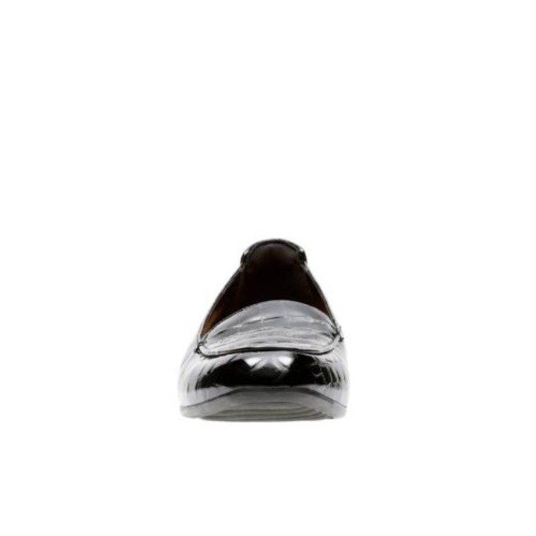 Keesha Luca Clarks Charol Negro/cocodrilo