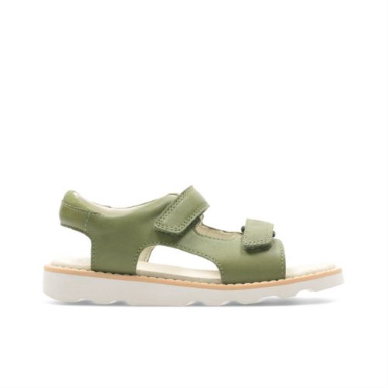 Cuero Caqui Clarks Crown Root Jnr G Ajuste