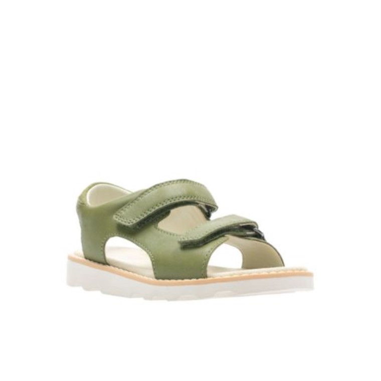 Cuero Caqui Clarks Crown Root Jnr G Ajuste