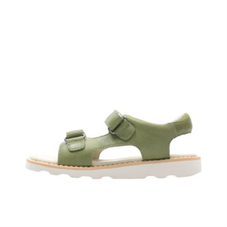Cuero Caqui Clarks Crown Root Jnr G Ajuste