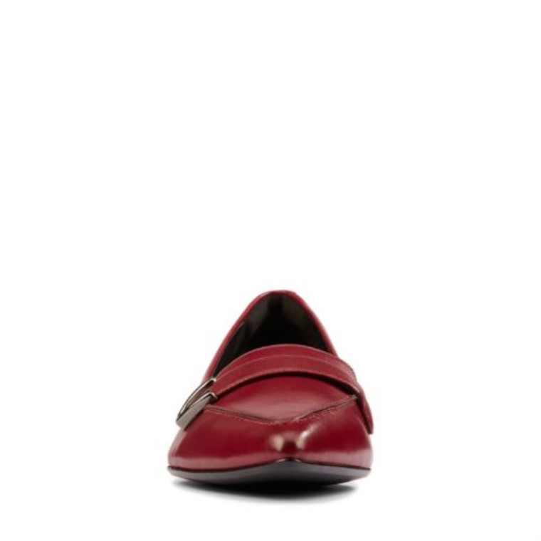 Laina 15 Hebilla Clarks Cuero Vino
