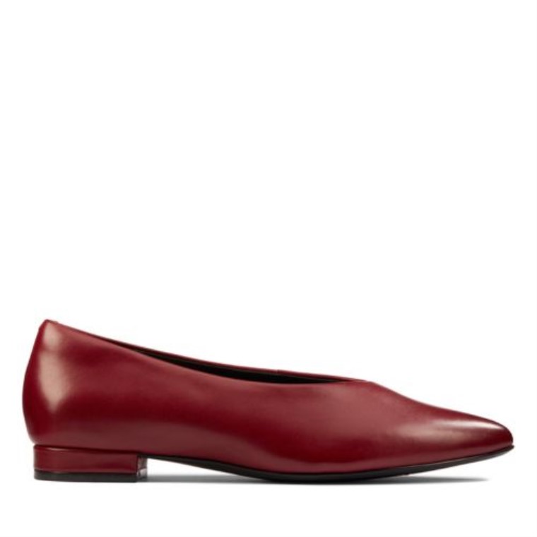 Laina 15 Easy Clarks Cuero Vino