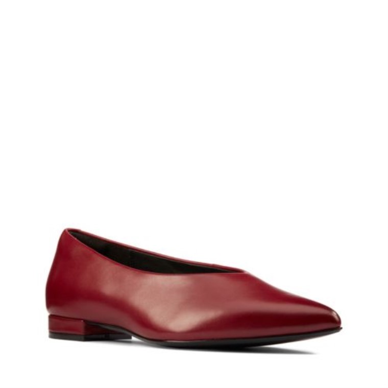 Laina 15 Easy Clarks Cuero Vino
