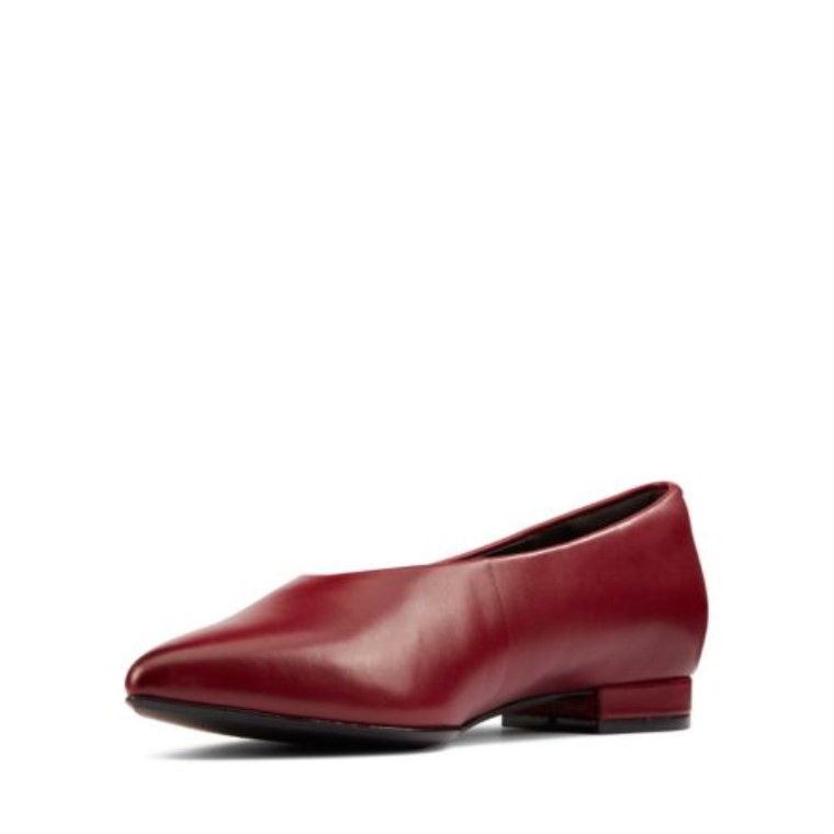 Laina 15 Easy Clarks Cuero Vino