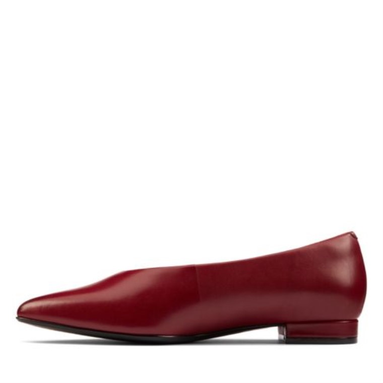 Laina 15 Easy Clarks Cuero Vino