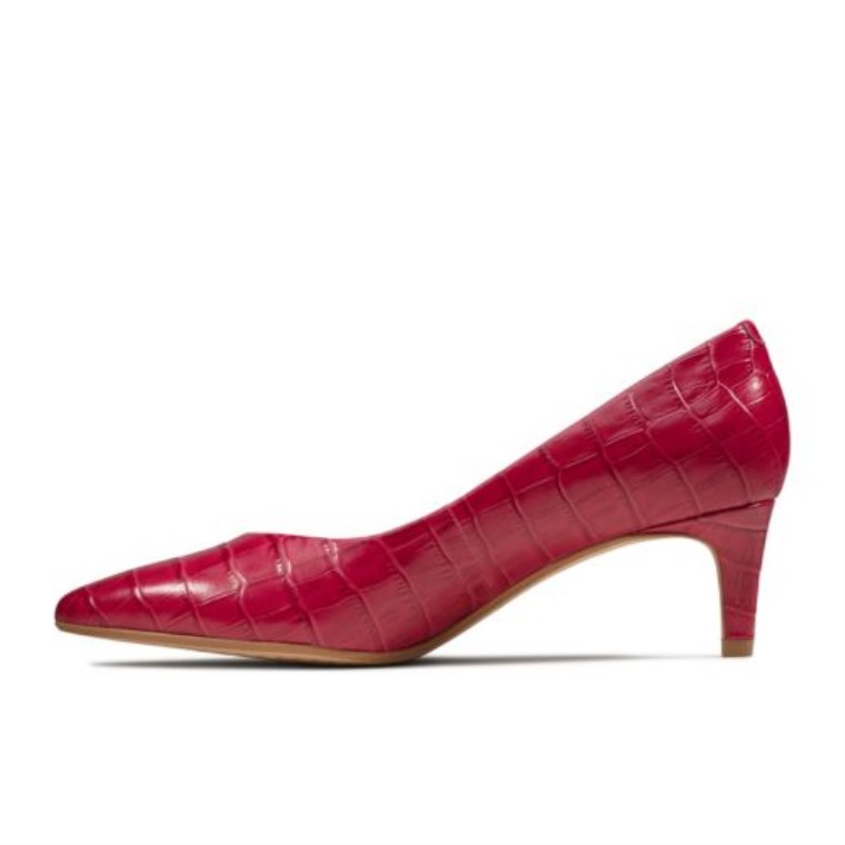 Laina 55 Court Clarks Cocodrilo Fucsia