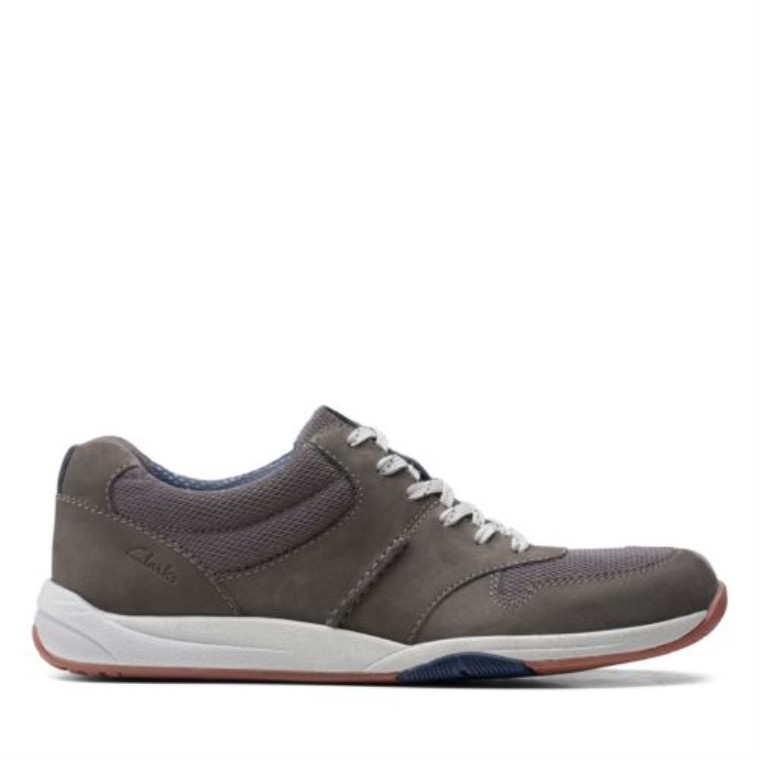 Langton Carrera Gris Nubuck Clarks