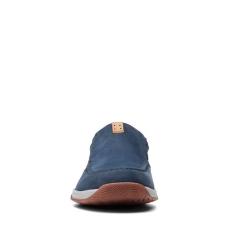 Langton Step Clarks Nubuck Azul Marino