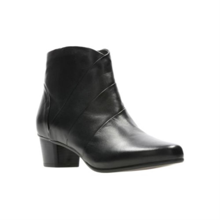 Leola Hielo Negro Cuero Clarks