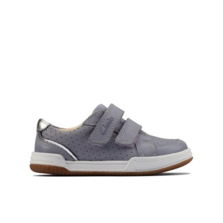Cuero Azul Claro Clarks Fawn Solo Fst F Fit