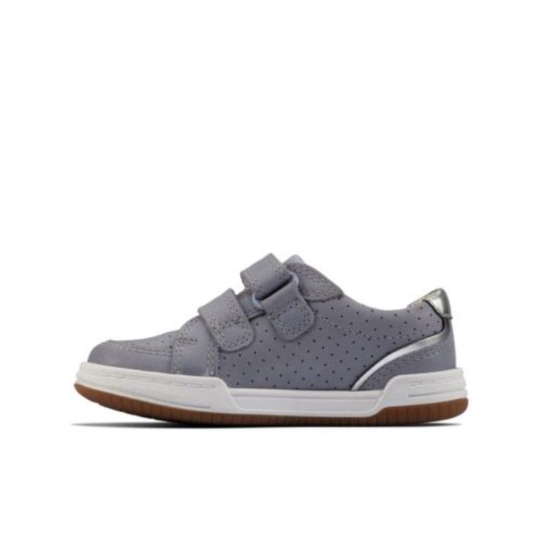 Cuero Azul Claro Clarks Fawn Solo Fst F Fit