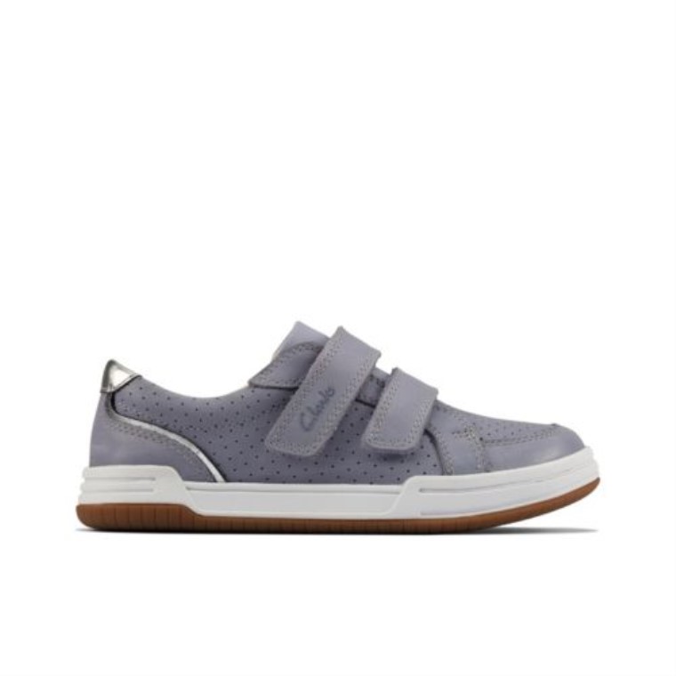 Cuero Azul Claro Fawn Solo Inf F Fit Clarks