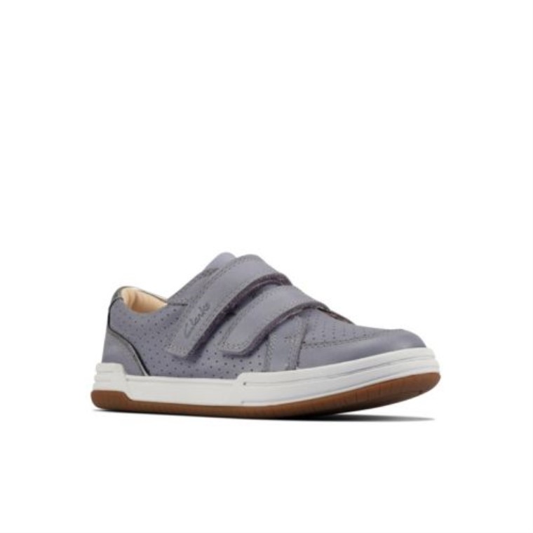 Cuero Azul Claro Fawn Solo Inf F Fit Clarks