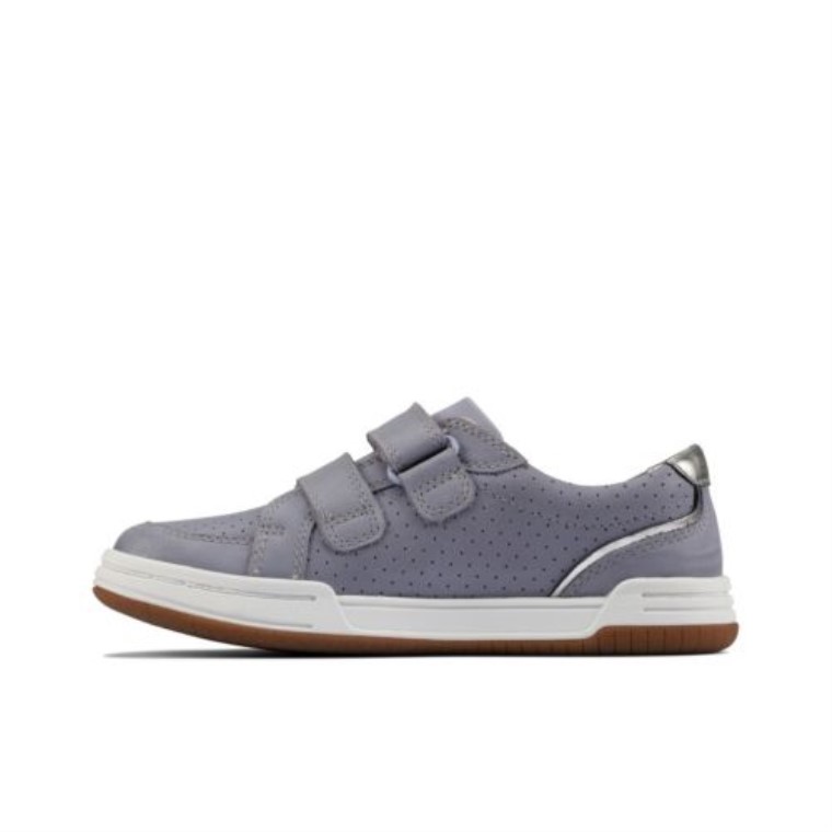 Cuero Azul Claro Fawn Solo Inf F Fit Clarks