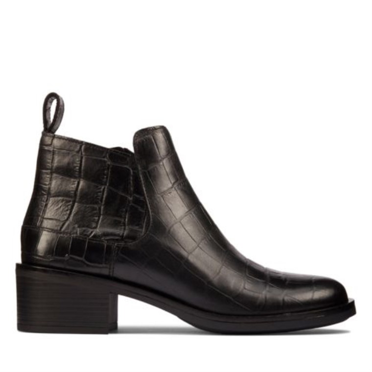 Memi Zip Clarks Cocodrilo Negro