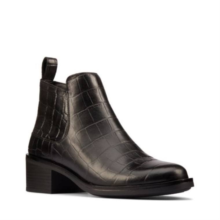 Memi Zip Clarks Cocodrilo Negro