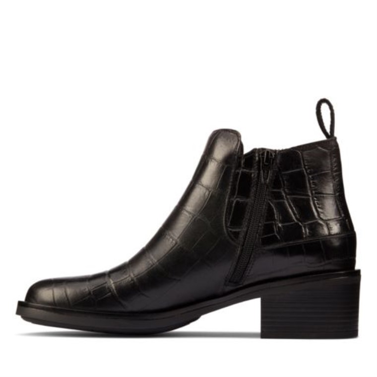 Memi Zip Clarks Cocodrilo Negro