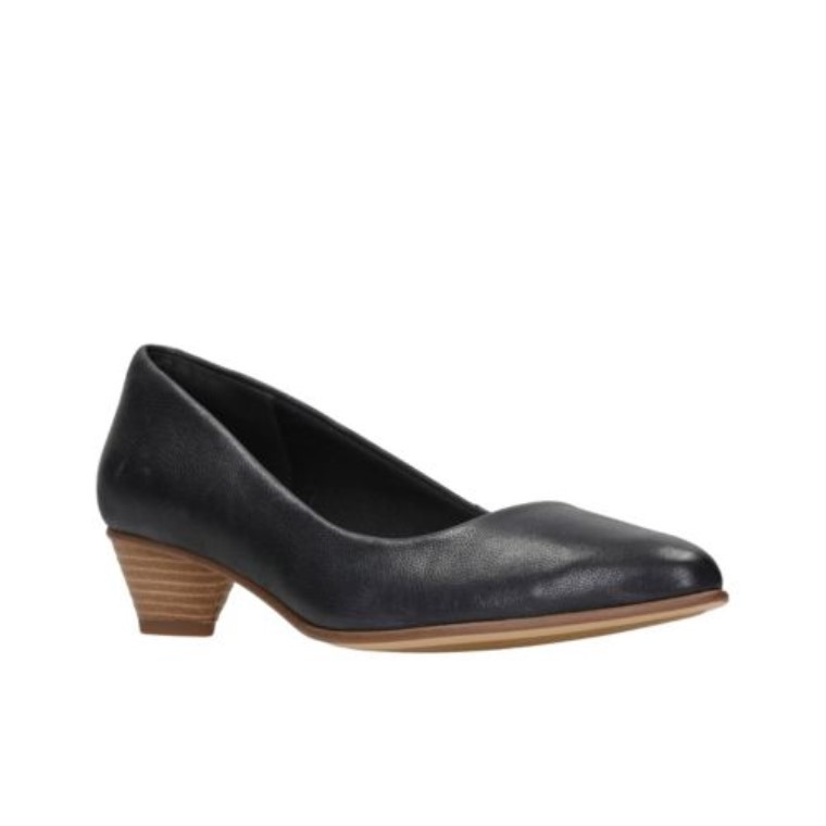 Mena Bloom Clarks Cuero Negro