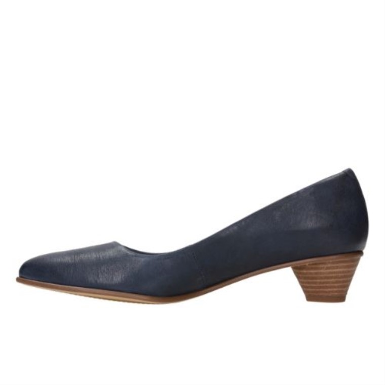 Mena Bloom Clarks Cuero Azul Marino