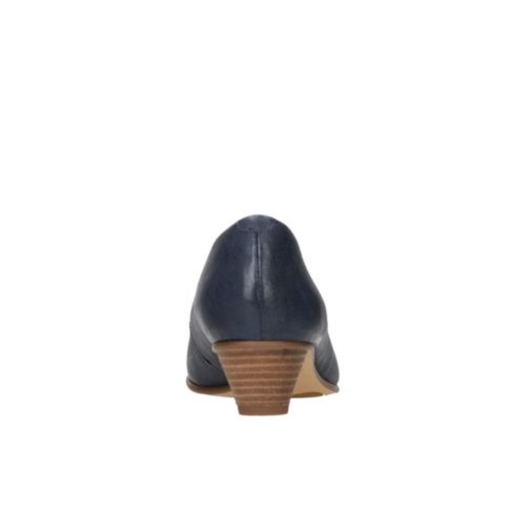 Mena Bloom Clarks Cuero Azul Marino