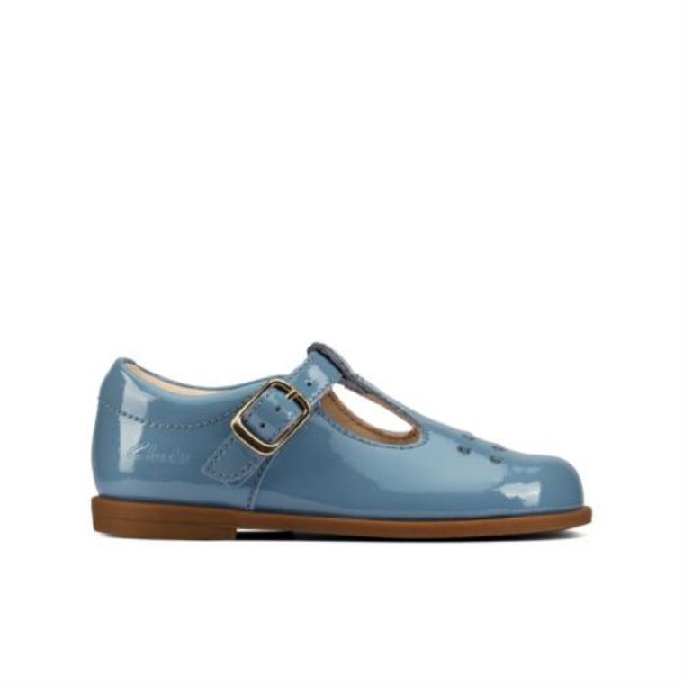 Cuero Azul Medio Draw Play Inf G Fit Clarks