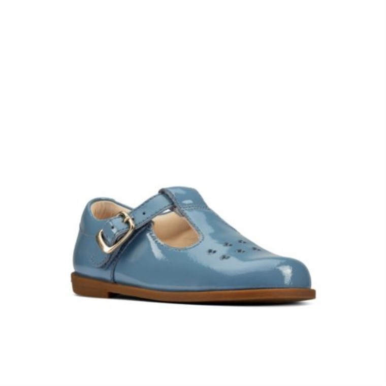 Cuero Azul Medio Draw Play Inf G Fit Clarks