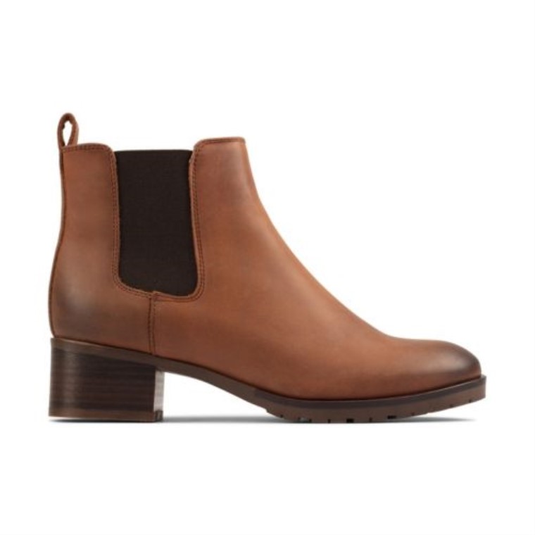 Mila Top Clarks Bronceado Cuero