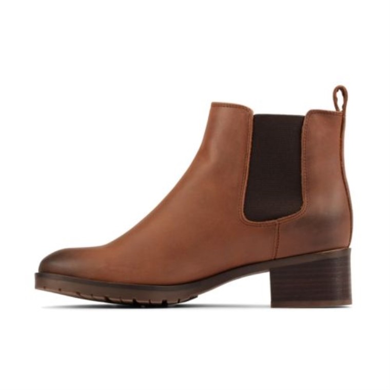 Mila Top Clarks Bronceado Cuero