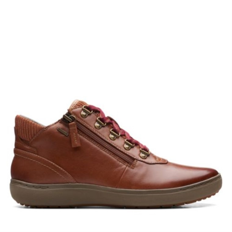 Clarks De Cuero Bronceado Medio Oscuro Nalle