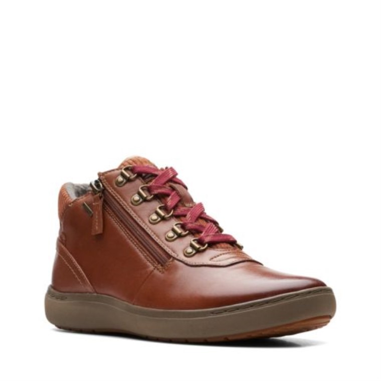 Clarks De Cuero Bronceado Medio Oscuro Nalle