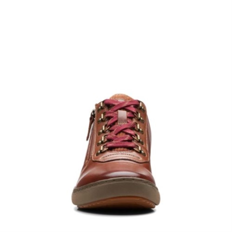 Clarks De Cuero Bronceado Medio Oscuro Nalle