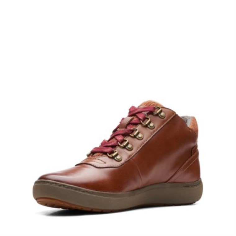 Clarks De Cuero Bronceado Medio Oscuro Nalle