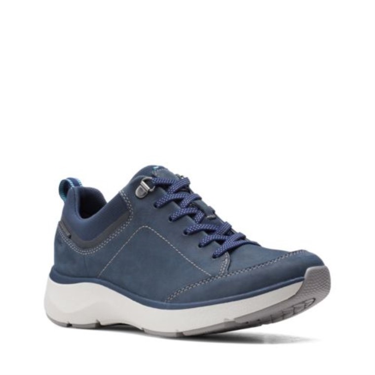 Azul Marino Combi Clarks Wave 20 Encaje
