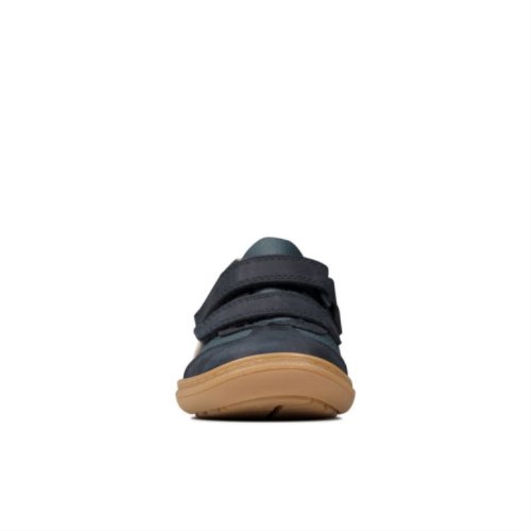 Cuero Azul Marino Clarks 2 Flash Metra Fst G Fit