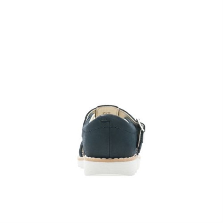 Azul Marino Cuero Clarks Crown Stem Inf G Fit
