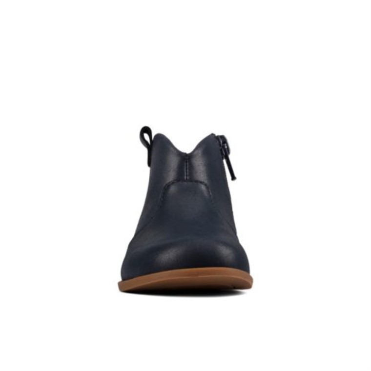 Cuero Azul Marino Clarks Dibujó Amanecer Fst Ajuste F