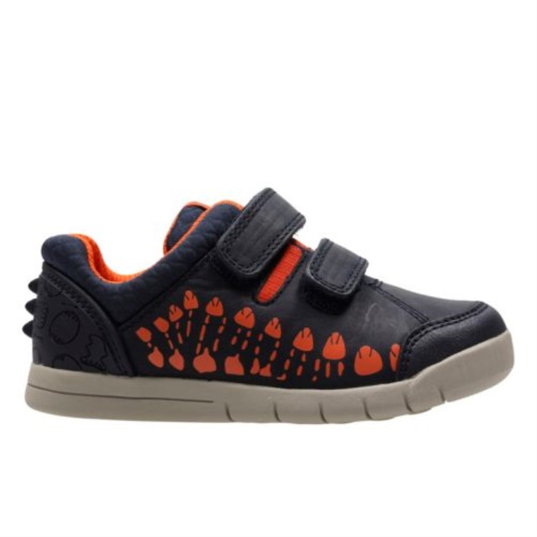 Cuero Azul Marino Clarks Trail Walk Fst G Fit