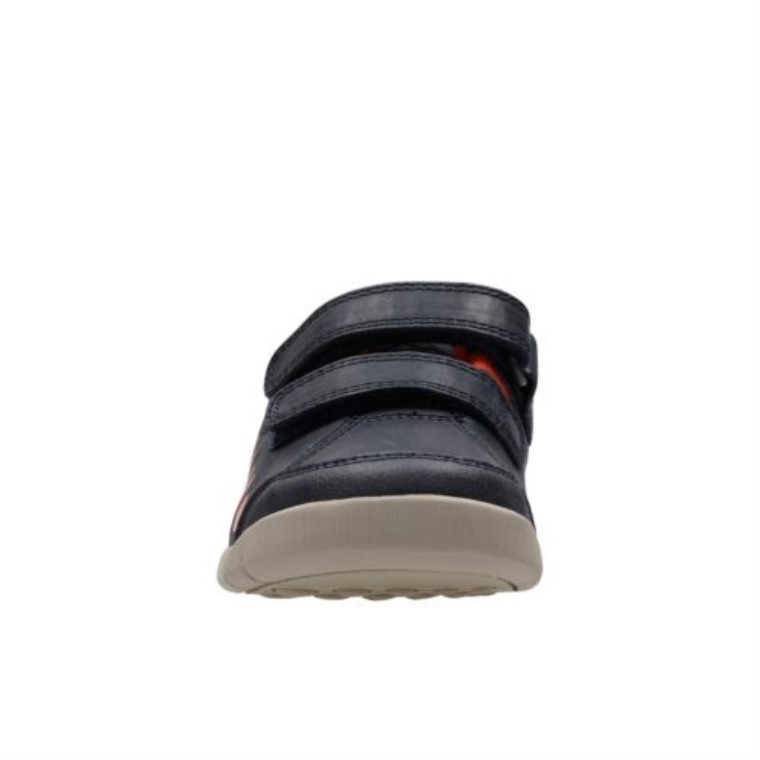 Cuero Azul Marino Clarks Trail Walk Fst G Fit