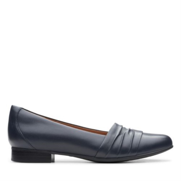 Cuero Azul Marino Clarks Un Blush Vibe
